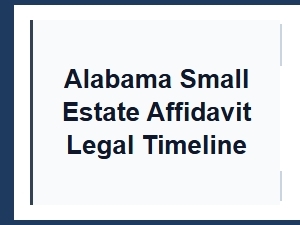 Alabama Small Estate Affidavit Processing Timeline